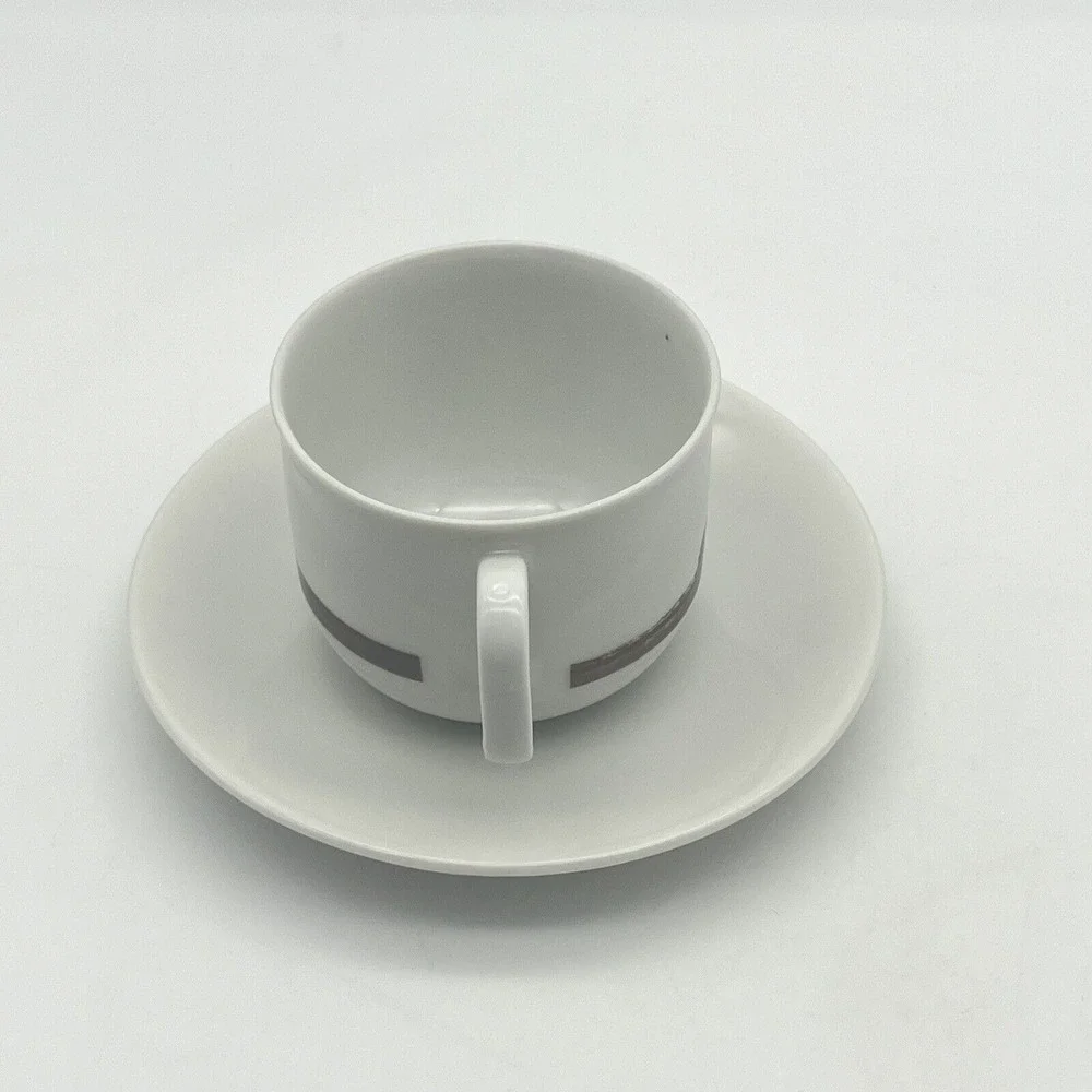 Seltmann Weiden Bavaria Demitasse Tea Cup‎ and Saucer Set Skegrie Mill Windmill